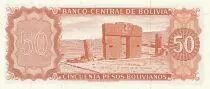 Bolivia 50 Pesos A. J. de Sucre - Ruins - 1962