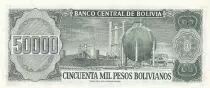 Bolivia 50000 Bolivianos, G. Villarroel - Refinery - 1984 - Serial A