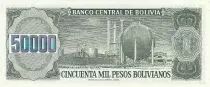 Bolivia 50000 Pesos Bolivianos , G. V. Lopez - Refineria 1984