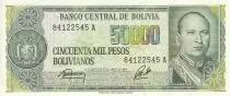 Bolivia 50000 Pesos Bolivianos , G. V. Lopez - Refinery 1984