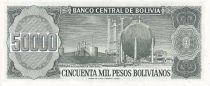 Bolivia 50000 Pesos Bolivianos - Villarroel - Oil factory - 1984 - UNC - P.170