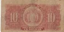 Bolivie 10 Bolivianos - Simon Bolivar - 1928 - Série Z