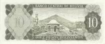Bolivie 10 Pesos Bolivianos, G. Busch Becerra - Montagne de Potos&iacute; - 1962