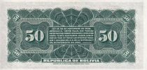 Bolivie 50 Centavos - Armoiries - Aigle - 29-11-1902 - Série F - P.91a