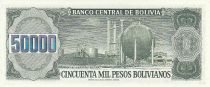 Bolivie 50000 Pesos Bolivianos , G. V. Lopez - Raffinerie - 1984