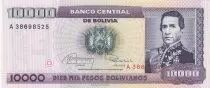 Bolivien 1 Centavo on 10000 Pesos Marechal De Santa Cruz - 1987