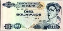 Bolivien 10 Bolivianos, Cecilio Guzman de Rojas - 1990