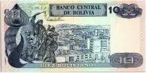 Bolivien 10 Bolivianos, Cecilio Guzman de Rojas - 1990
