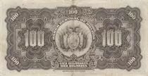 Bolivien 100 Bolivianos - S. Bolivar - J. de Sucre - 20-07-1928 - Serial B