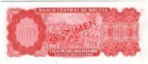 Bolivien 100 Pesos Bolivianos Bolivianos, Simon Bolivar - Independance day