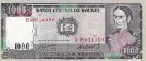 Bolivien 1000 Pesos Bolivianos - Juana De Padilla - House of liberty - 1982 - AU to UNC - P.167