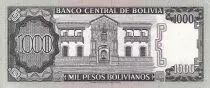 Bolivien 1000 Pesos Bolivianos - Juana De Padilla - House of liberty - 1982 - AU to UNC - P.167