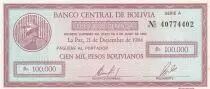 Bolivien 100000 Pesos Bolivianos -  Mercury - 1984 - Serial A - P.188
