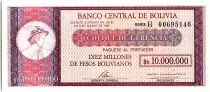 Bolivien 10000000 Pesos, Mercury (check) - 1985