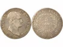 Bonaparte - 5 Silver Francs, Consulate - Year 12 M Toulouse