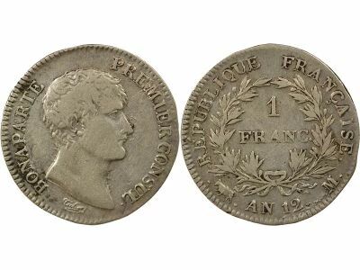 Bonaparte - Silver Franc - Year 12 M Toulouse