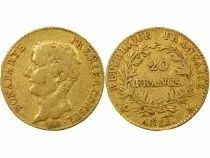 Bonaparte 1st Consul - 20 Gold Francs - Year 12 A Paris