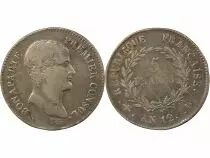 Bonaparte Ist Consul - 5 Silver Francs - Year 12 D Lyon