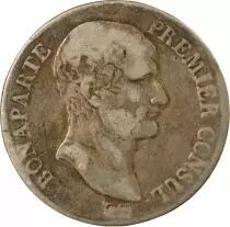 Bonaparte Ist Consul - 5 Silver Francs - Year XI A Paris