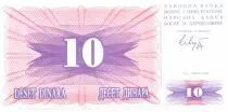 Bosnia Erzegovina 10 Dinara - Mostar bridge - 1992