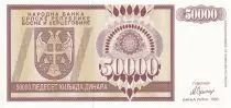 Bosnia Erzegovina 50000 Dinara - Eagle with 2 heads - 1993  - UNC- P.143