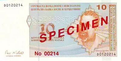 Bosnia-Herzegovina 10 Convertible Maraka Maraka, M. M. Dizdar
