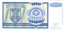 Bosnia-Herzegovina 10 Million de Dinara de Dinara, Eagle with 2 heads - 1993
