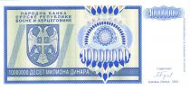 Bosnia-Herzegovina 10.000.000 Dinara - Arms - Blue - 1993