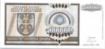 Bosnia-Herzegovina 5 Million de Dinara de Dinara, Eagle with 2 heads - 1993