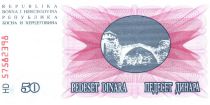 Bosnia-Herzegovina 50 Dinara - Mostar bridge - 1992