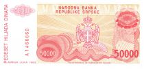 Bosnia-Herzegovina 50000 Dinara - P. Kocic - Arm - 1993