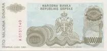 Bosnia y Herzegovina 100 Million de Dinara de Dinara, P. Kocic - 1993