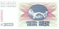 Bosnia y Herzegovina 1000 Dinara - Puente de Mostar - 1992