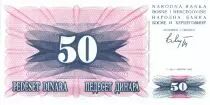 Bosnia y Herzegovina 50 Dinara - Puente de Mostar - 1992