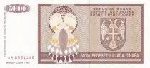 Bosnia y Herzegovina 50000 Dinara - Eagle with 2 heads - 1993  - UNC- P.143