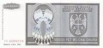 Bosnia y Herzegovina 5000000 Dinara 1993 - Eagle with 2 heads - P.143 - UNC