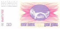 Bosnien und Herzegowina 10 Dinara - Mostar bridge - 1992