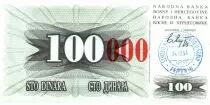 Bosnien und Herzegowina 100 Dinara - Arm - Travnik - 1993