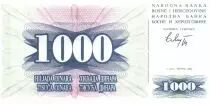 Bosnien und Herzegowina 1000 Dinara - Mostar bridge - 1992