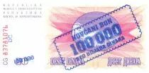 Bosnien und Herzegowina 100.000 Dinara - Mostar bridge - 1993