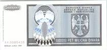 Bosnien und Herzegowina 5 Million de Dinara de Dinara, Eagle with 2 heads - 1993