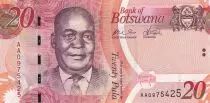 Botswana 20 Pula - K. Motsete - Mine - 2009 - P.31