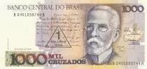 Brasil 1 Cruzado Novo - Machado de Assis - View of Rio in 1905 - 1989 - Series B-A