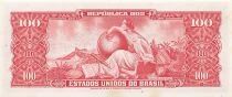 Brasil 10 Centavos on 100 Cruzeiros - ND (1966) - P.185a