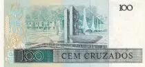 Brasil 100 Cruzeiros - Juscelino Kubitschek - Brasilia - ND (1987) - Serial A-A - P.211b