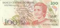 Brasil 100 Cruzeiros Cecilia Meireles - Child - 1990 Serial A.0179