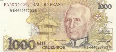 Brasil 1000 Cruzeiros - Candido Rondon - Childs - 1991 - S�rie A-A