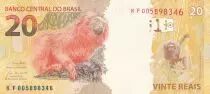 Brasil 20 Reais Liberty - Mico-Leao Dourado 2010 (2023) - Serial KC