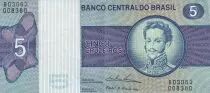 Brasil 5 Cruzeiros - Dom Pedro I - ND (1974) - Serial B - P.192c