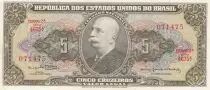 Brasil 5 Cruzeiros Barao do Rio Branco - Serial Estampa 2 - Serial 4675A - 1964